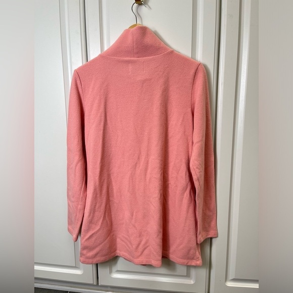 Dudley Stephens Cobble Hill Mock Turtleneck Peach Pink - Picture 4 of 5